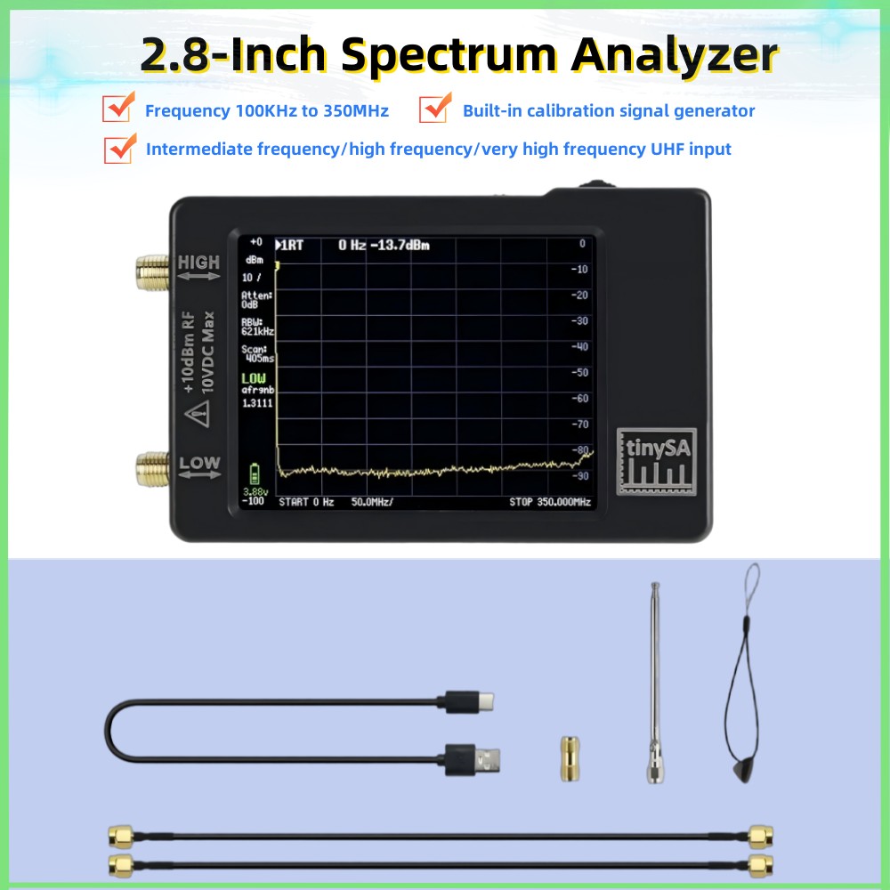 Analizador de espectro TinySA  - Signal Generator Spectrum Analyzer reseña y precio