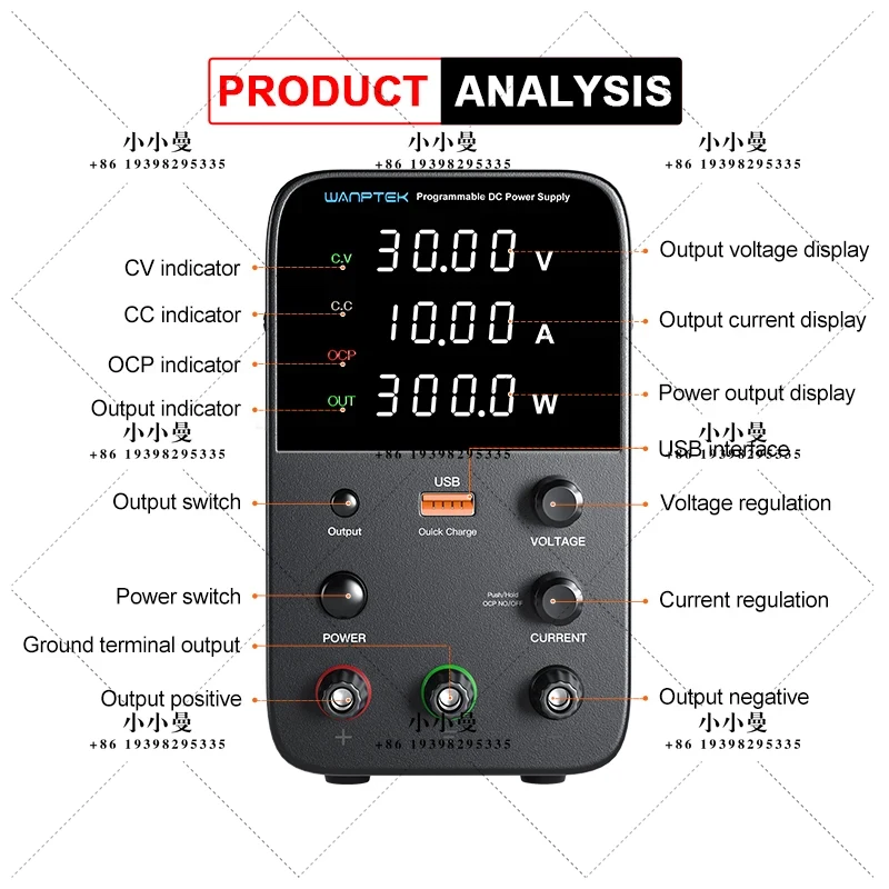 Fuente de Alimentación de CC P - Programmable Dc Power Supply 30V 10A reseña y precio